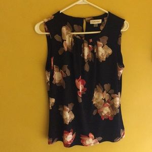 Calvin Klein Flowered Tank Top